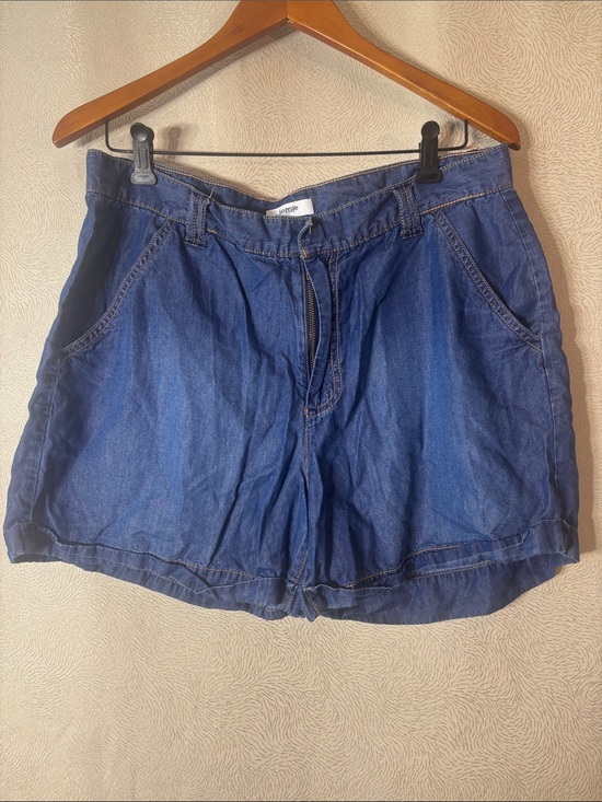 Kensie Pants - Kensie Jeans Denim Blue lightweight Women's Shorts - Casual Pull-OnStyle 0377